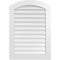 Ekena Millwork Arch Top Surface Mount PVC Gable Vent: Functional, w/ 3-1/2"W x 1"P Standard Frame, 28"W x 40"H GVPAR28X4001SF - alternate 1